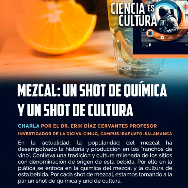 Charla, Mezcal: un shot de química y un shot de cultura